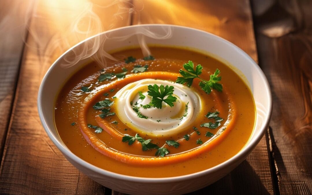 Soupe de potiron et carottes