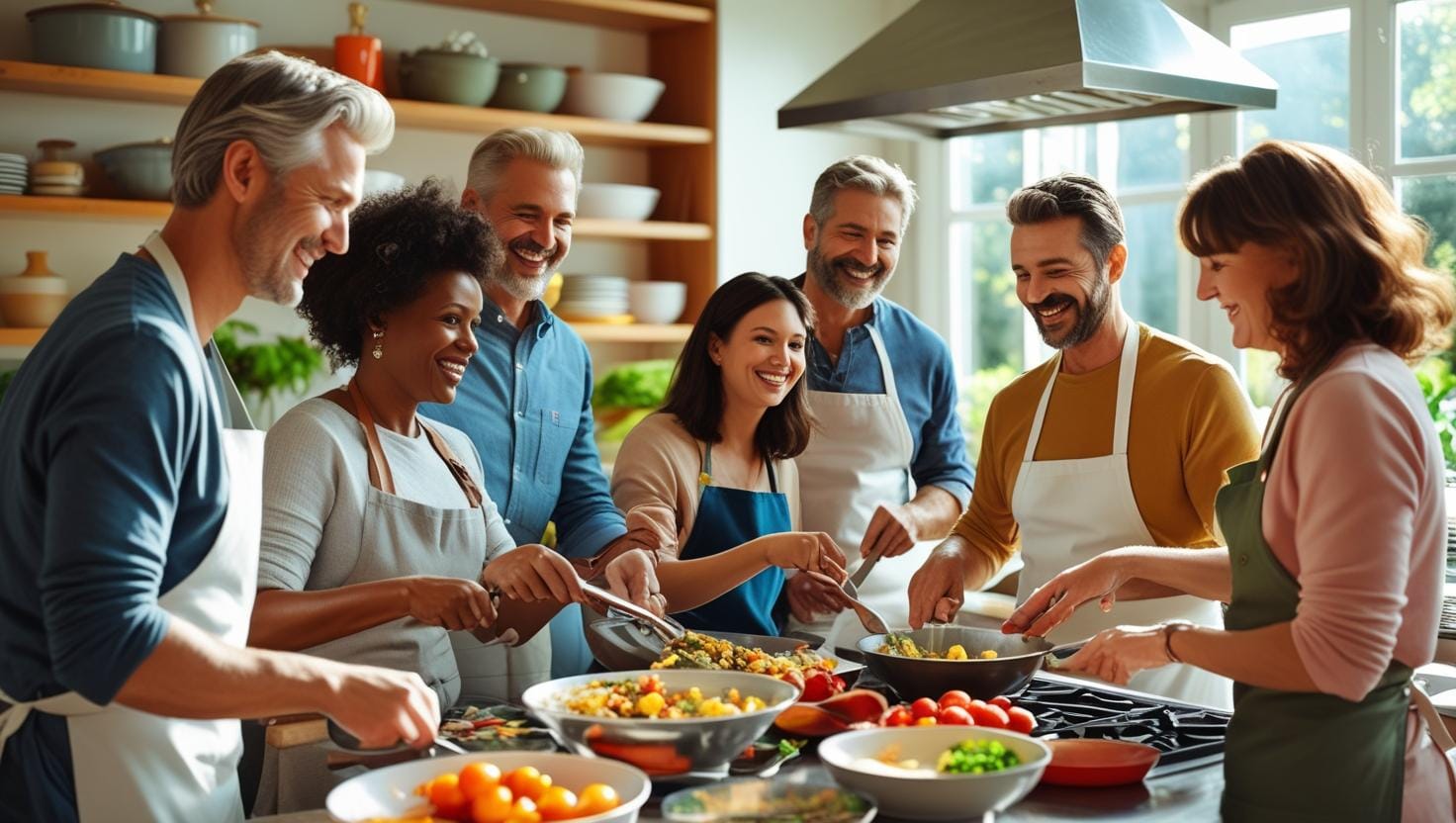 Atelier cuisine au sein d'une exploitation agricole bio dans la convivialité