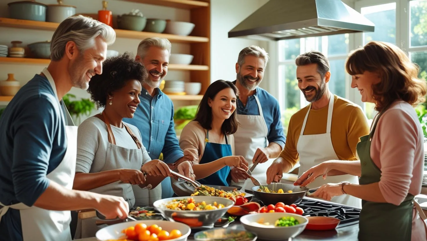 Atelier cuisine au sein d'une exploitation agricole bio dans la convivialité